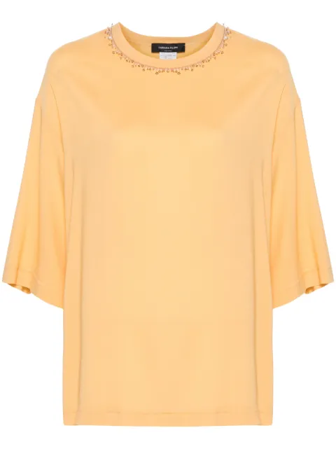 Fabiana Filippi Sablé bead-embellished T-shirt