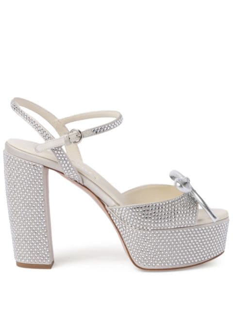 Miu Miu 115mm crystal-embellished platform sandals