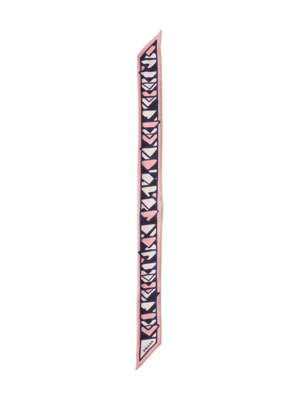 Shop Prada Triangle-print Silk Scarf In F014c Pink