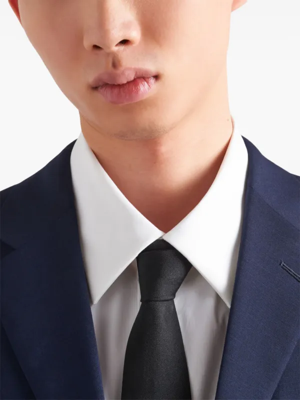 prada men's dress shirts Prada Re-Nylon shirt Blue - Men