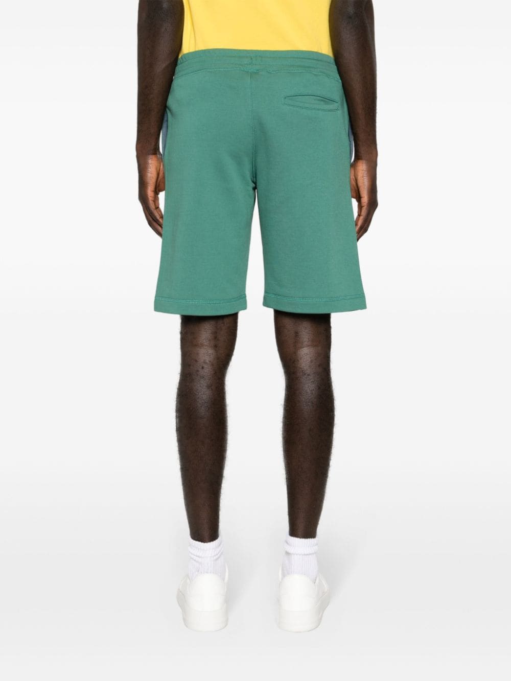 Shop Ps By Paul Smith Zebra-motif Track Shorts In Green