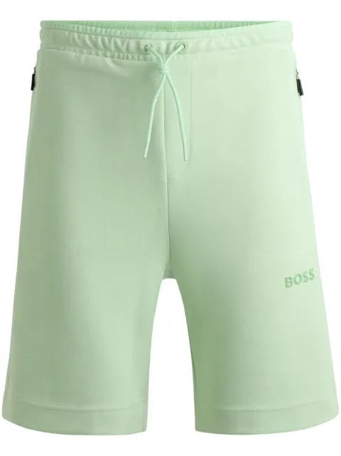 BOSS shorts deportivos con aplique del logo