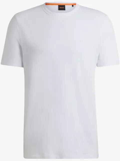 BOSS cotton jersey T-shirt with logo detail