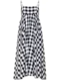 AZEEZA Rachel gingham midi dress - Black