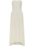 AZEEZA Ezra silk midi dress - Neutrals