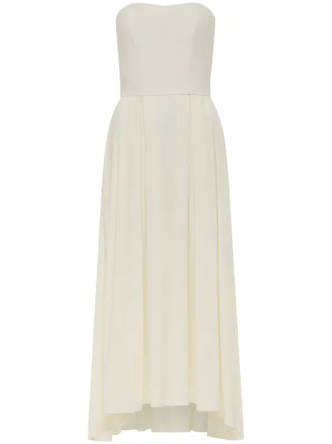 AZEEZA vestido de seda midi Ezra