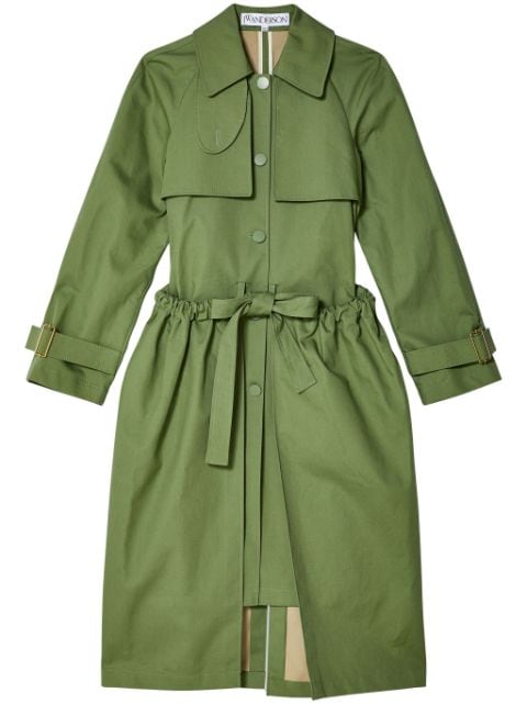 JW Anderson gathered-detail belted trench coat 
