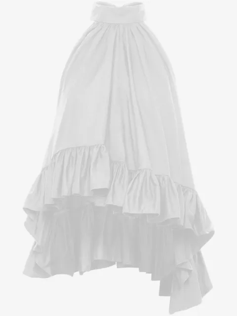 AZEEZA Plath ruffled cotton blouse