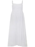 AZEEZA Rachel poplin midi dress - White