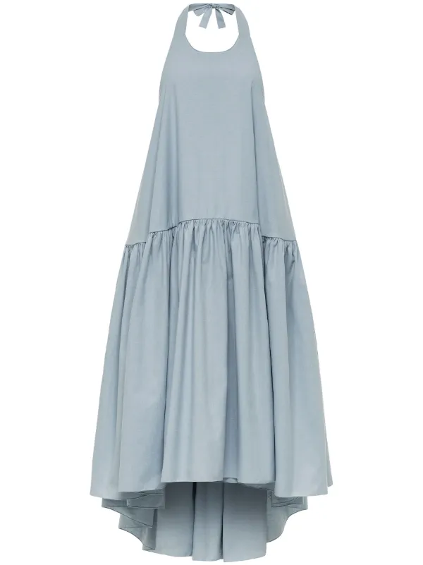 azeeza winston midi dress AZEEZA Winston Chambray Midi Dress | Blue