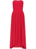 AZEEZA Ezra silk midi dress - Red