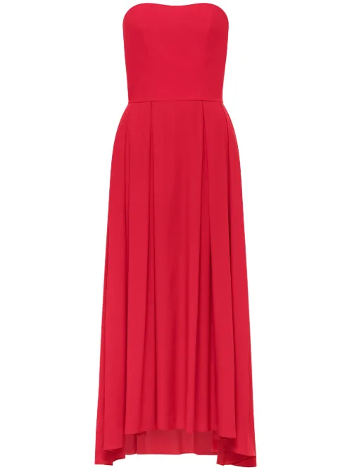 Robe en soie Evi à coupe mi-longue - AZEEZA - Modalova