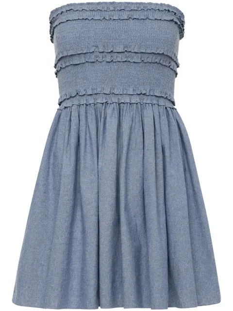 AZEEZA Anya chambray minidress