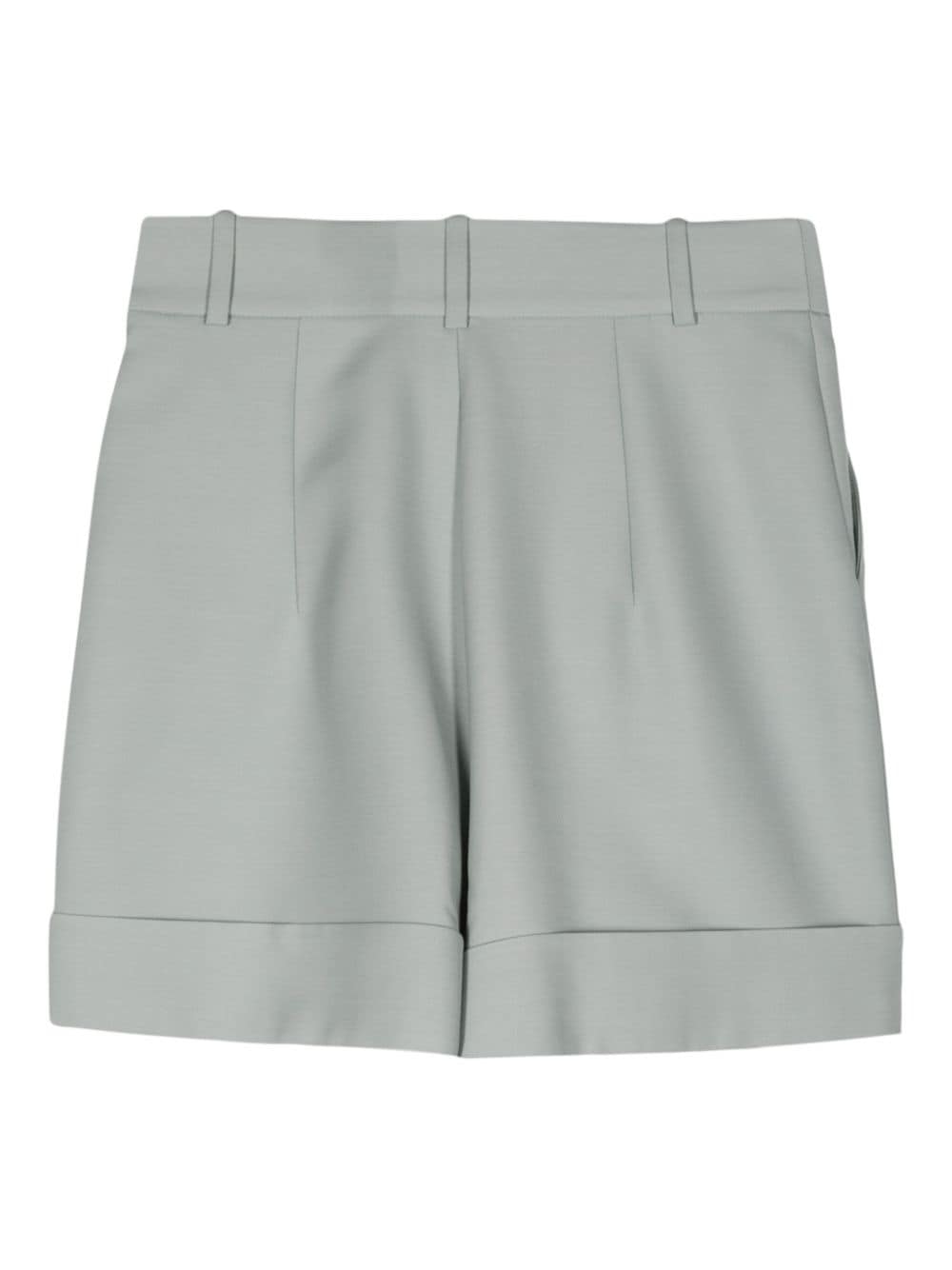 Dice Kayek high-rise virgin wool-blend shorts - Groen