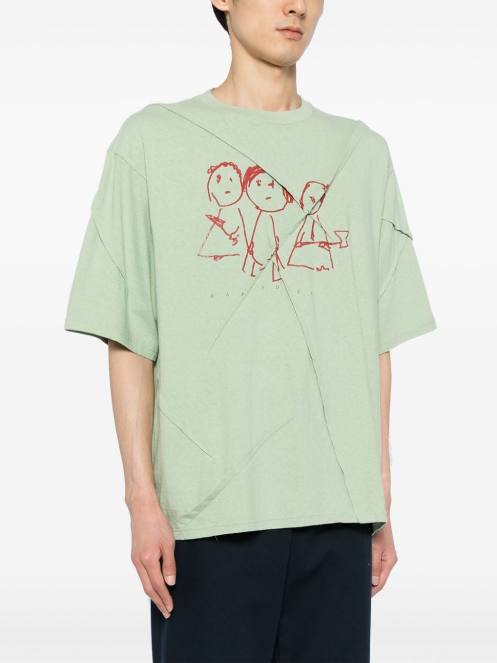 Undercover T-shirt met print Groen