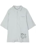 Undercover graphic-print cotton shirt - Blue
