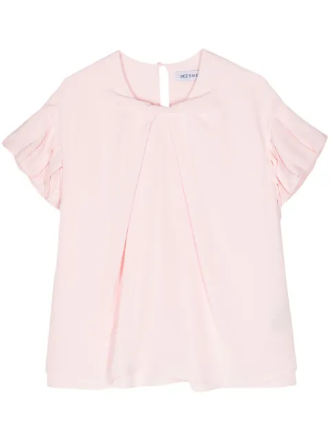 Dice Kayek ruffle-sleeve silk blouse