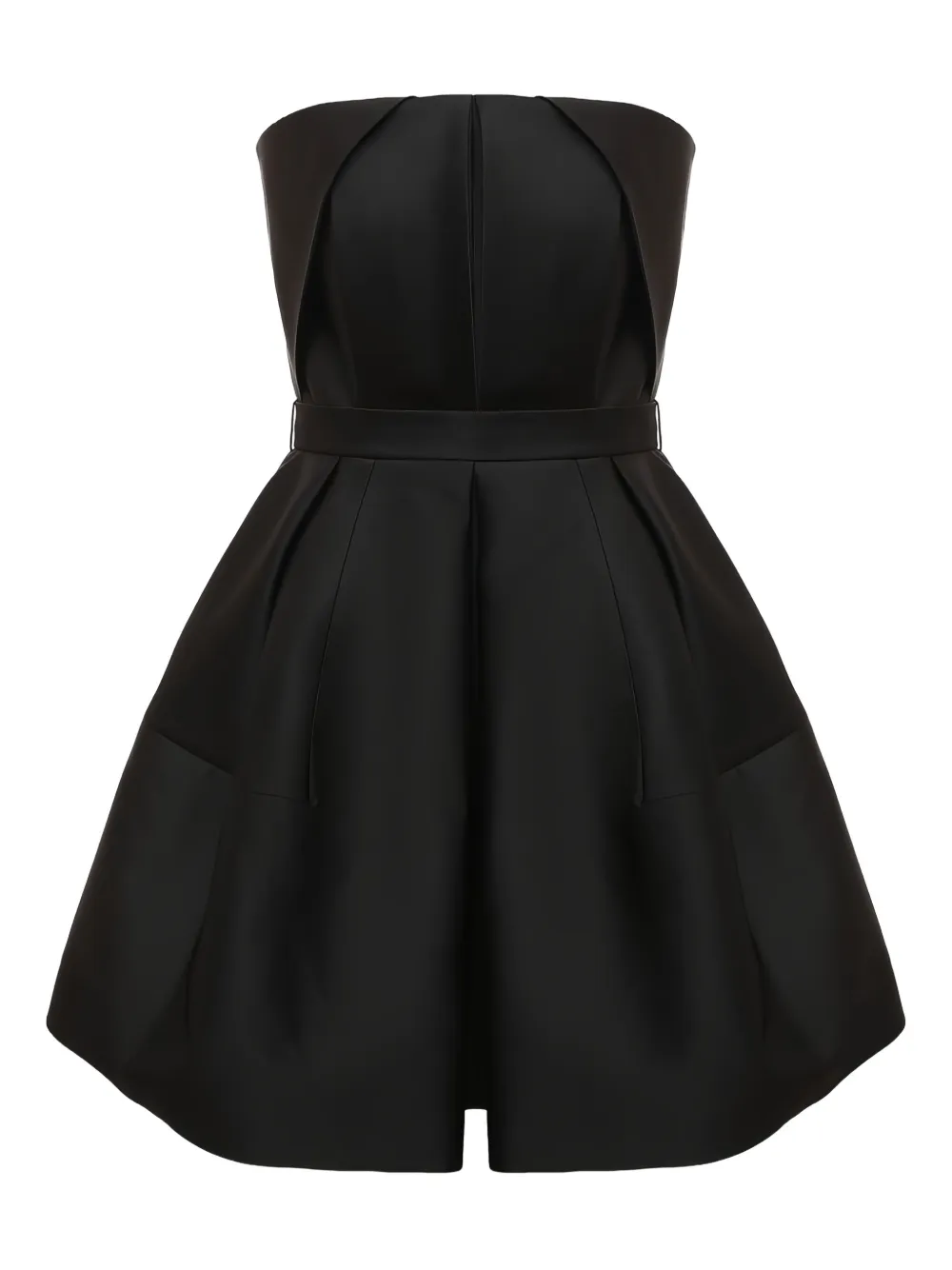 Dice Kayek strapless pleated mini dress | Black | Image 1
