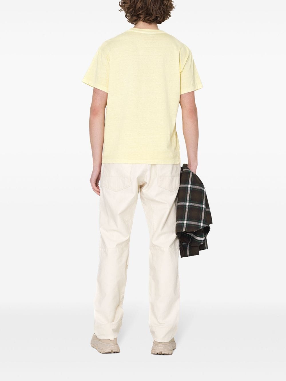 Shop John Elliott Chest-pocket T-shirt In Yellow