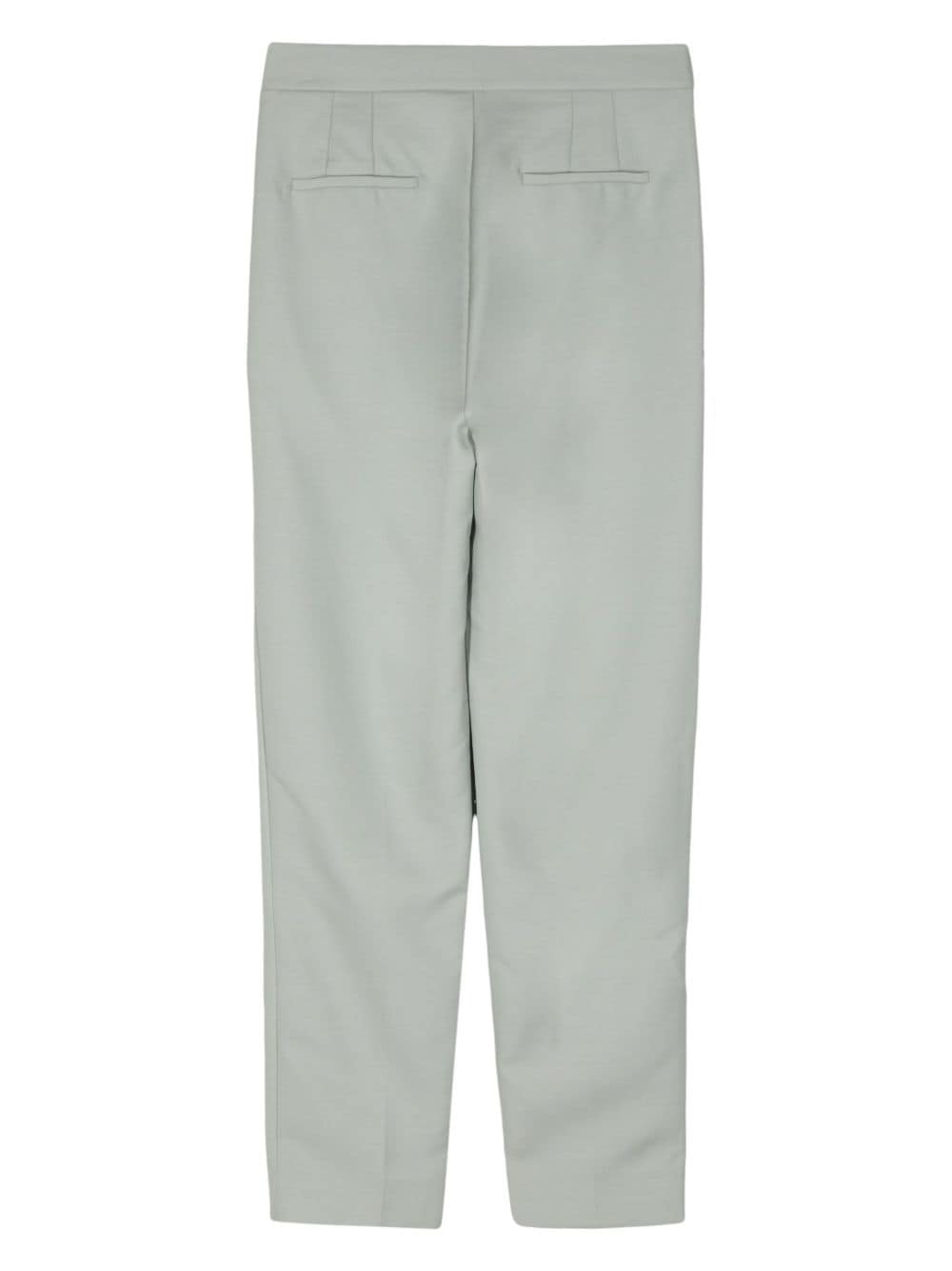 Shop Dice Kayek Pleat-detail Tapered Trousers In Green