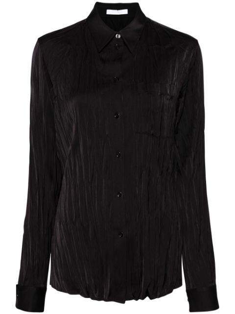 Helmut Lang crinkled satin shirt