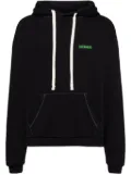 Charles Jeffrey Loverboy logo-embroidered cotton hoodie - Black