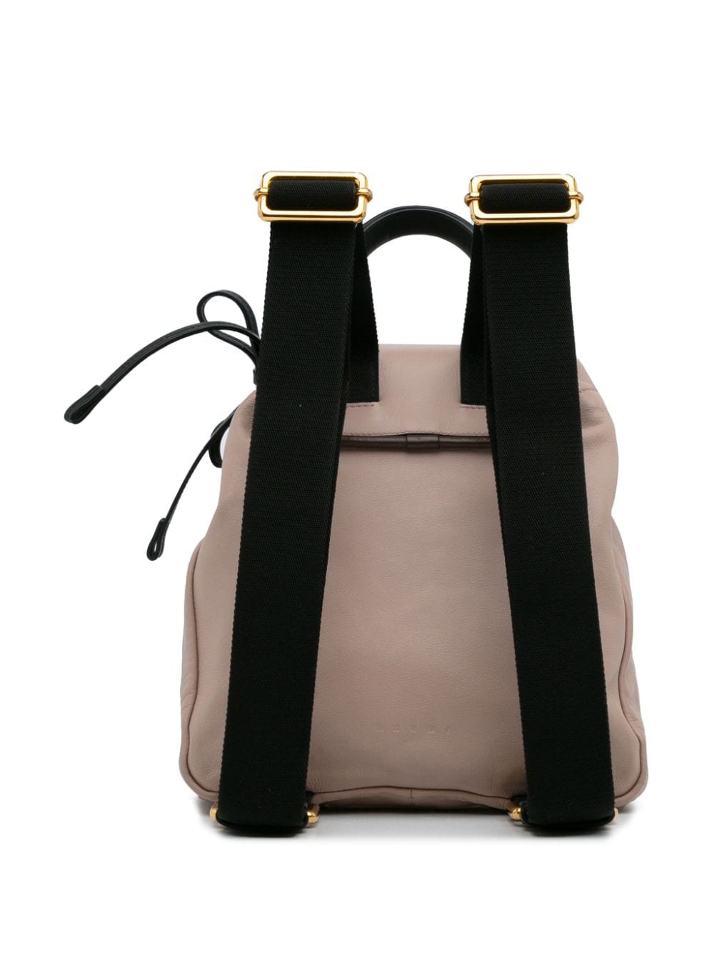 Pre-owned Marni Swing Leather Backpack In Neutrals