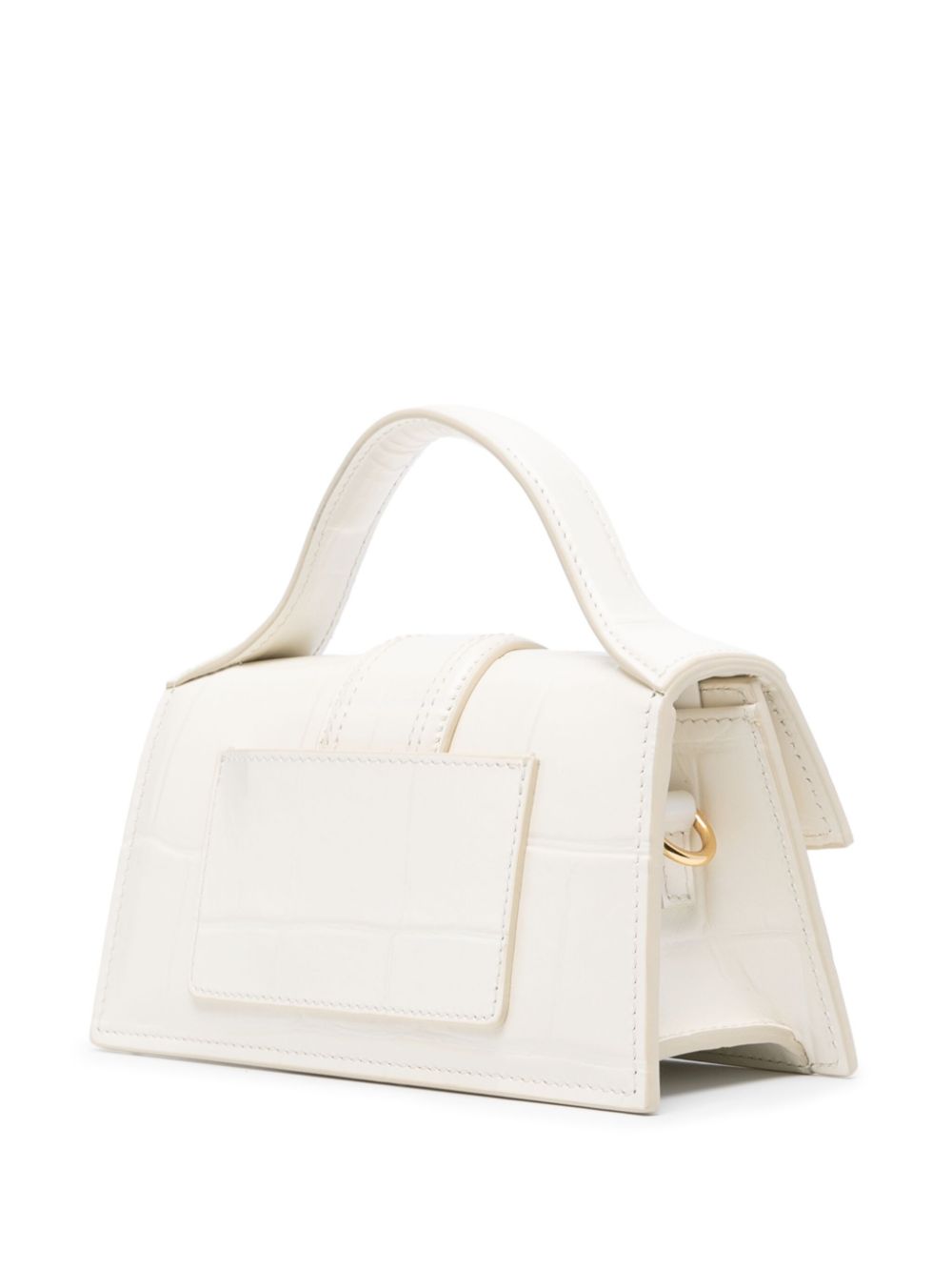 Jacquemus Le Bambino leren tas Wit