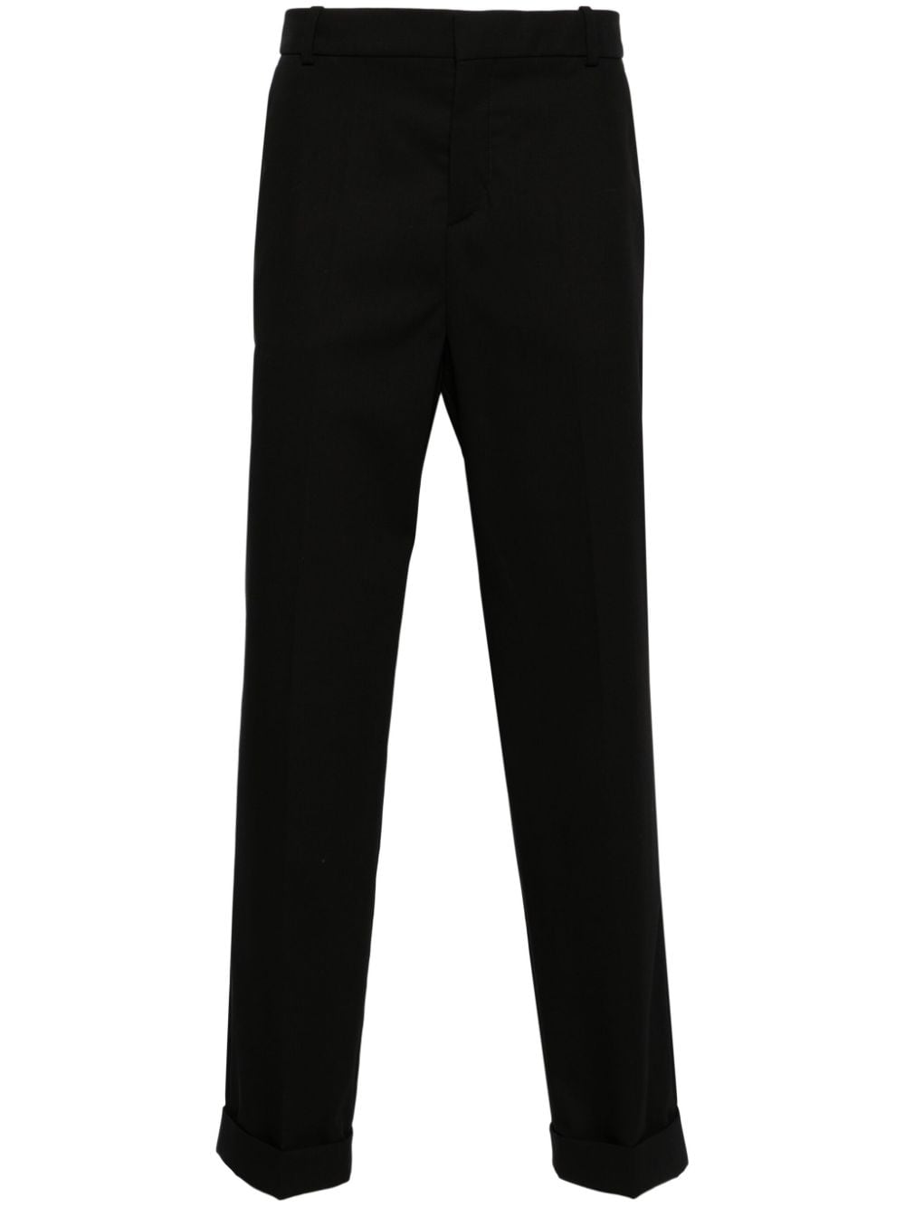 balmain pantalon de costume en laine vierge - noir