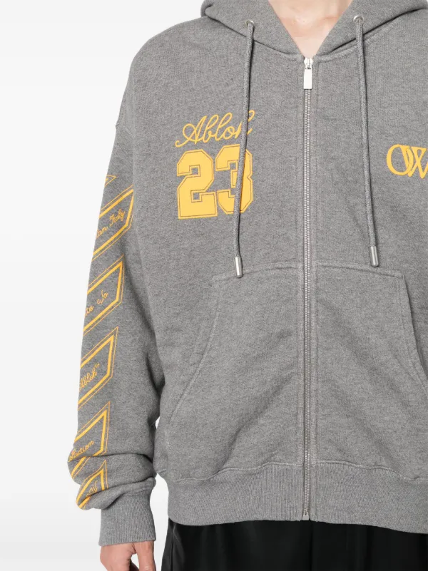 Off-White ロゴ パーカー | グレー | FARFETCH JP