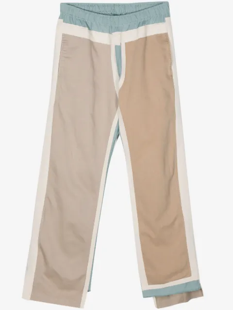 Needles patchwork design straight-leg trousers