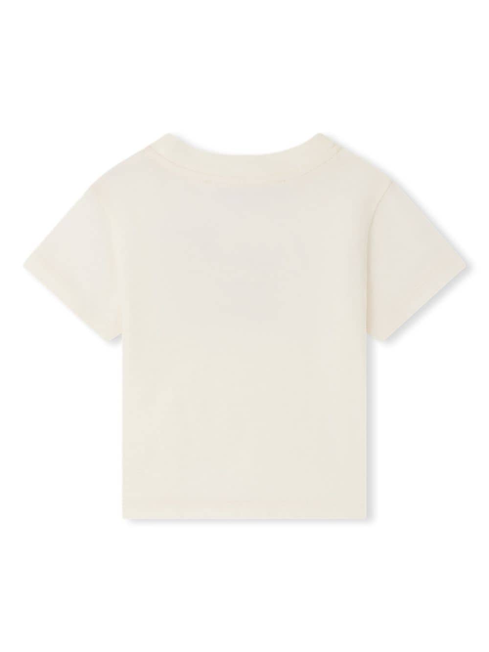 Shop Bonpoint Cai Organic Cotton T-shirt In 白色