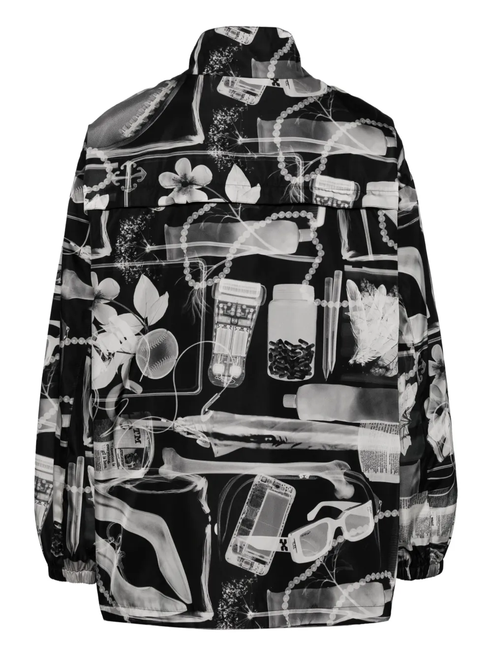 Shop Off-white X-ray Print Windbreaker In Black