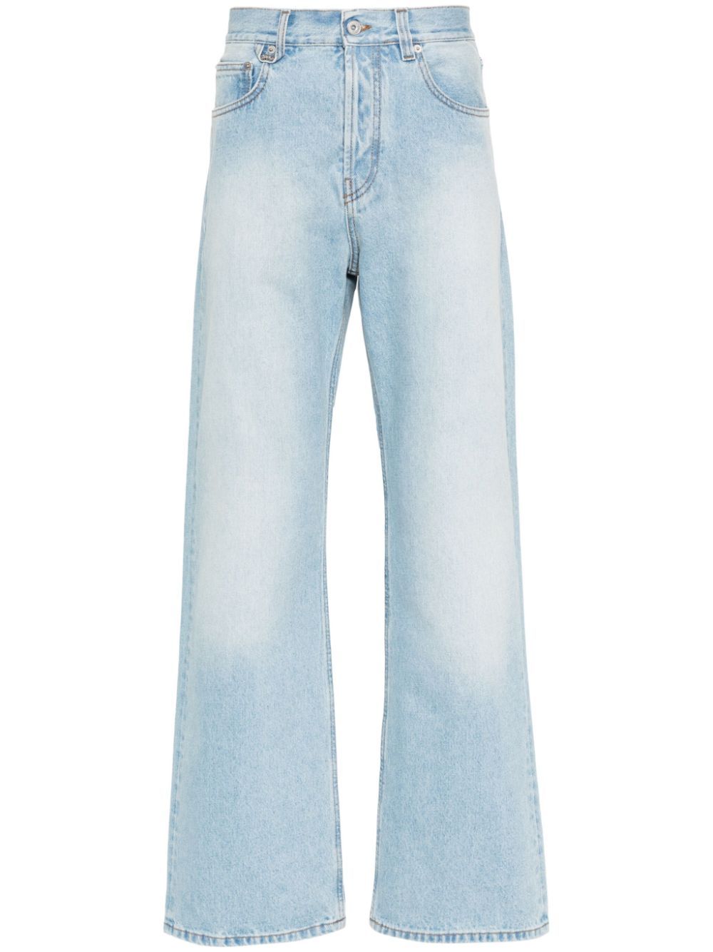 Shop Jacquemus Le De Nîmes Droit Straight-leg Jeans In Blue