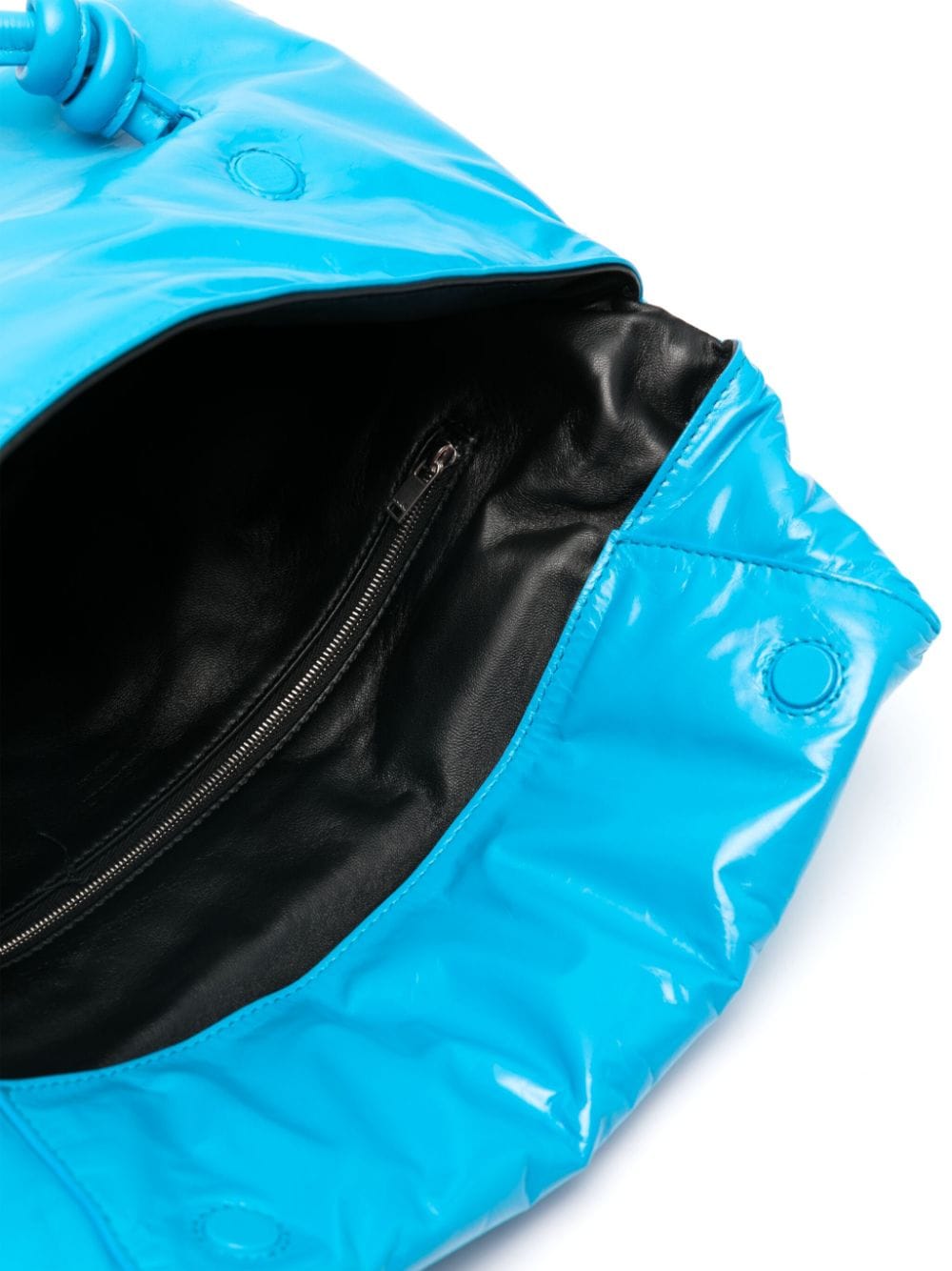 Shop Jil Sander Medium Leather Shoulder Bag In Blue
