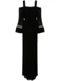 TWINSET pleated georgette-crepe jumpsuit - Black
