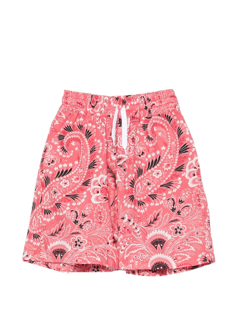 ETRO KIDS paisley-print drawstring shorts - Rosa