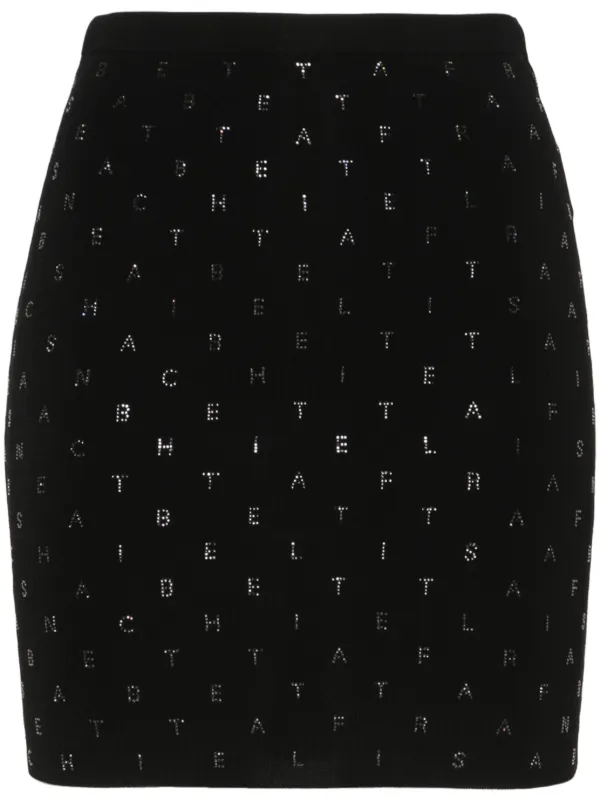 スカート ELISABETTA FRANCHI BLACK MINI SKIRT 23102967_53268878_600.jpg