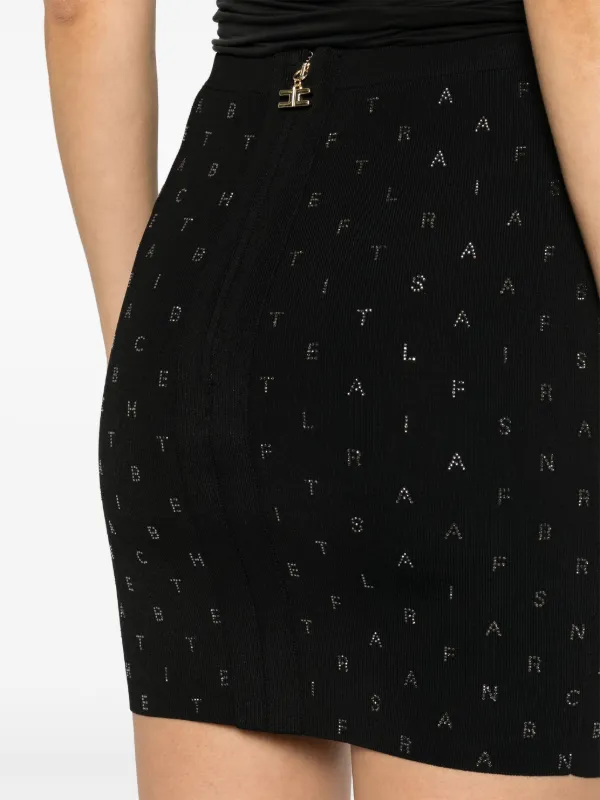 Elisabetta Franchi logo-embellished Mini Skirt | Black