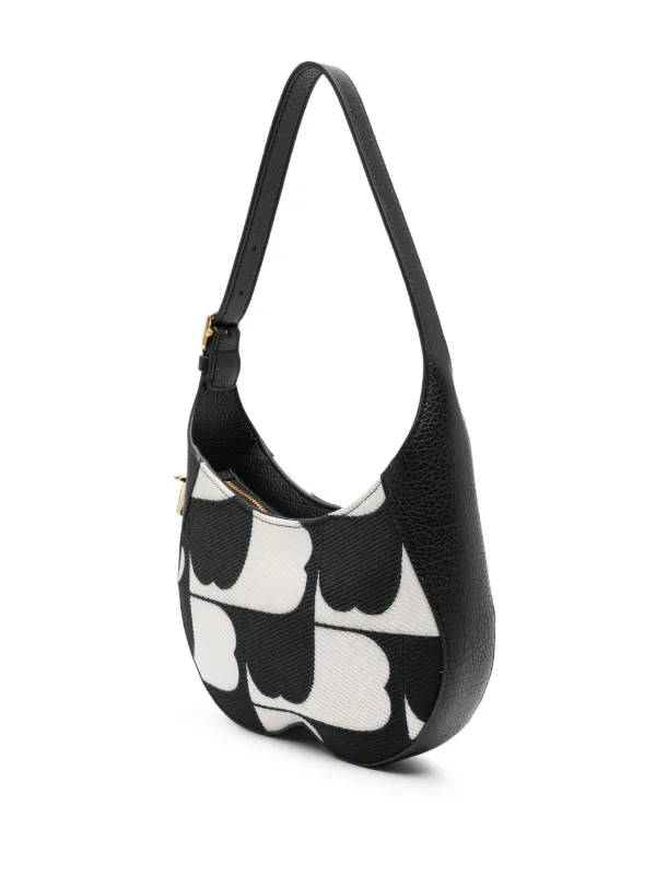 【送料&関税込】Burberry Small chess Ivory Leather Bag Burberry Small Chess Satchel Bag in Pearl | FWRD