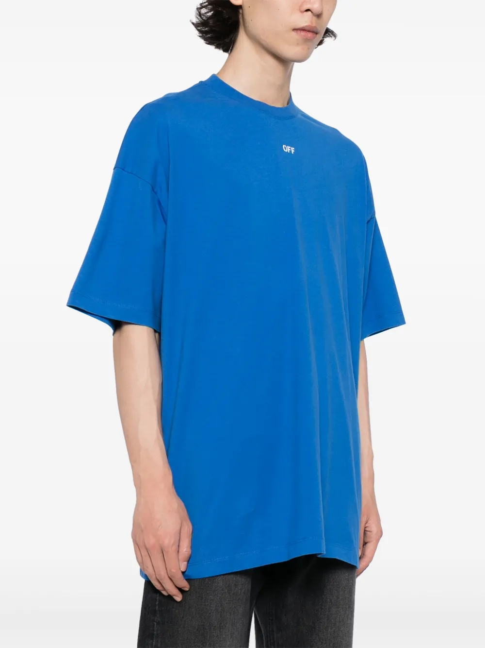 Off-White T-shirt met print Blauw