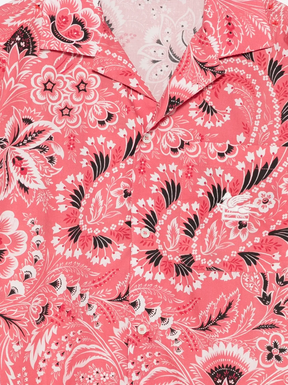 ETRO KIDS Shirt met paisley-print Roze