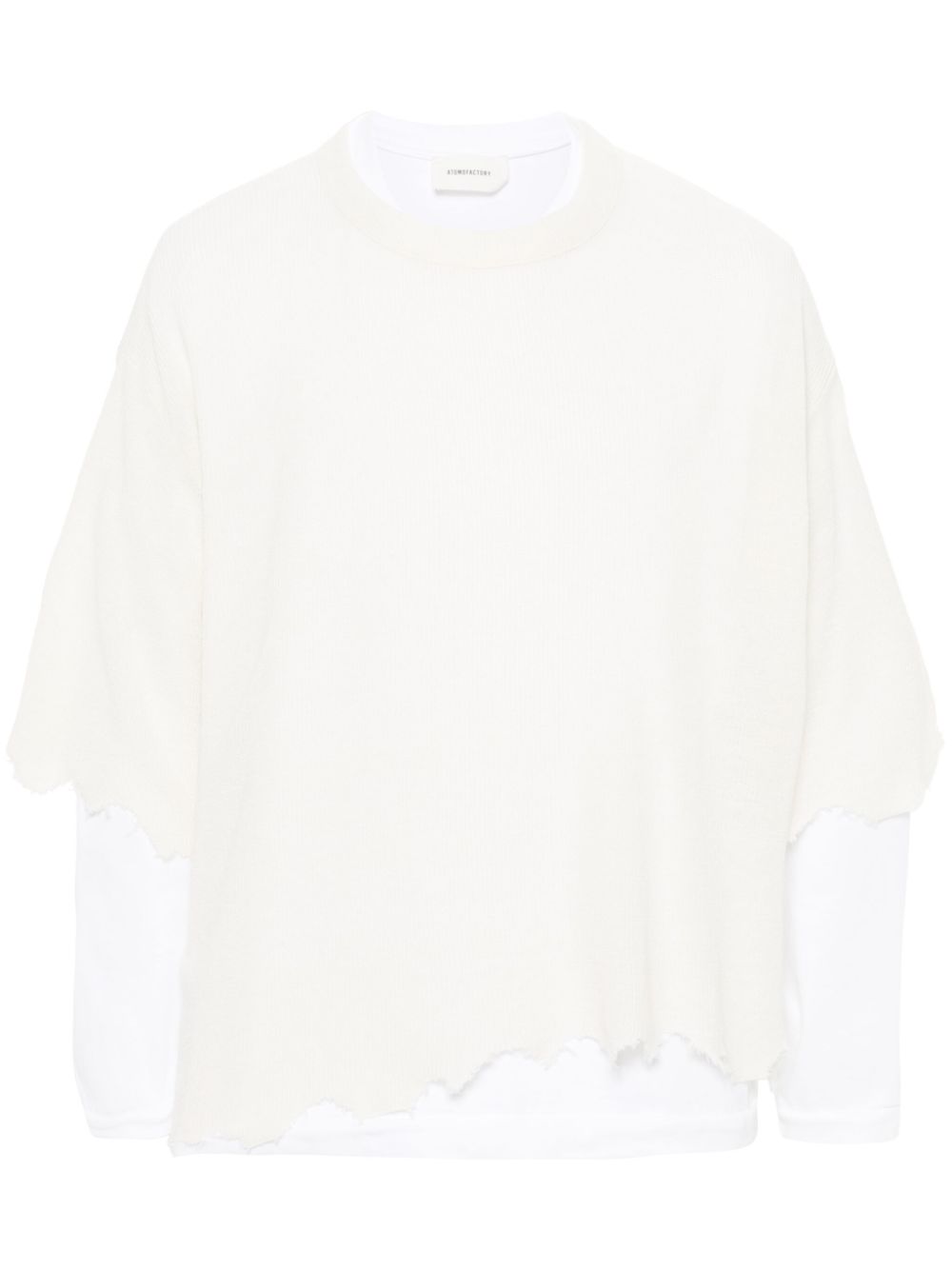 atomo factory layered raw-cut jumper