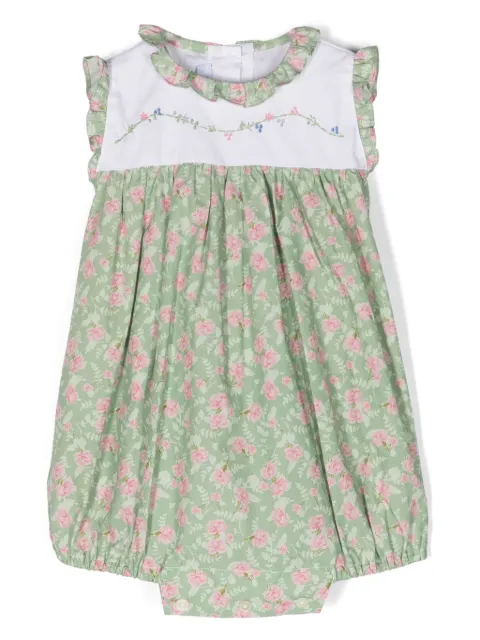 Siola floral-print cotton playsuit