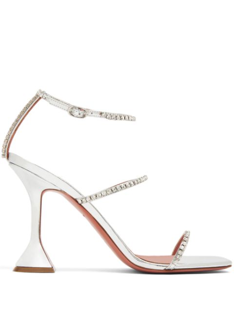 Amina Muaddi Gilda 95mm crystal-embellished sandals Women