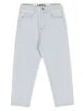 Aspesi Kids elasticated-waist tapered jeans - Blue