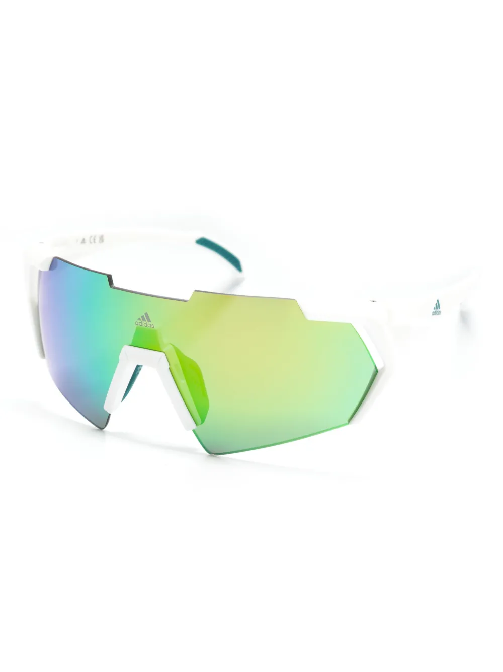 adidas SP0064 zonnebril met schild montuur Wit