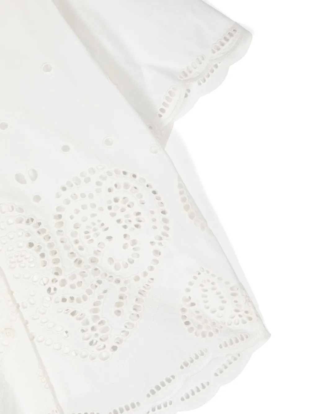 Shop Stella Mccartney Broderie-anglaise Cotton Shirt In White