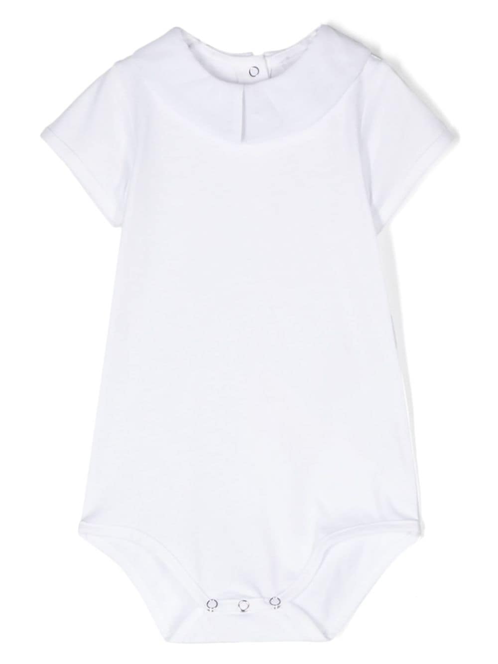 Shop Douuod Cotton Jersey Bodysuit In White