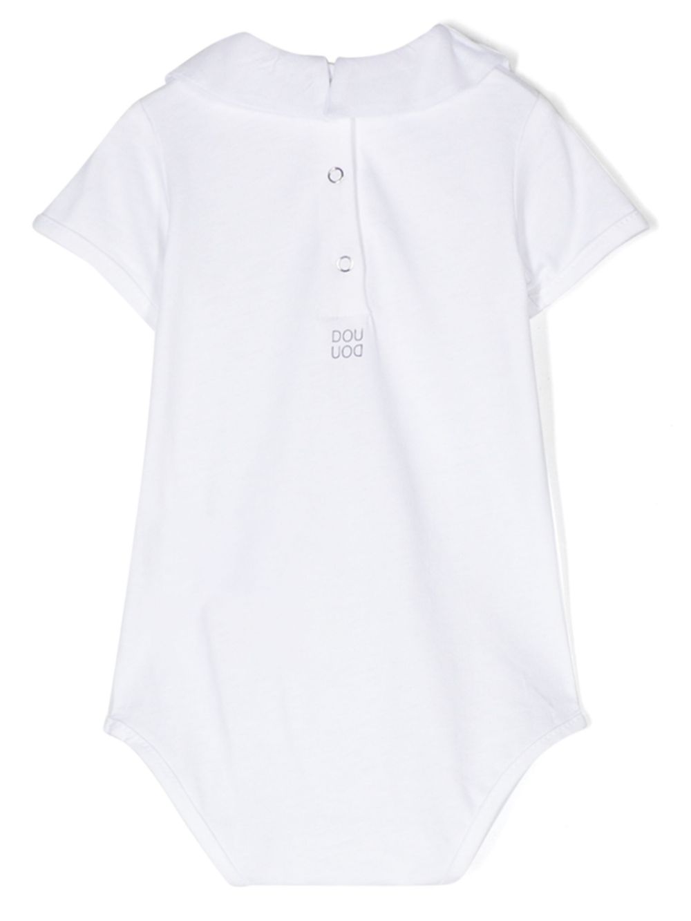 Shop Douuod Cotton Jersey Bodysuit In White